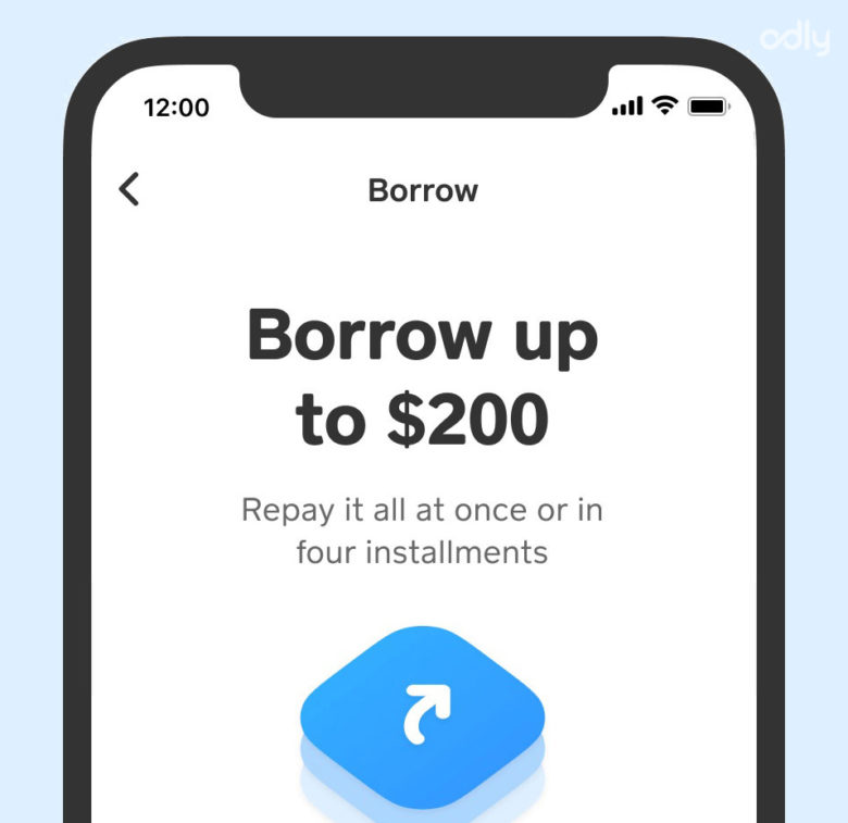 A screenshot of the Cash App borrow screen to help explain why some users don't have access to the feature